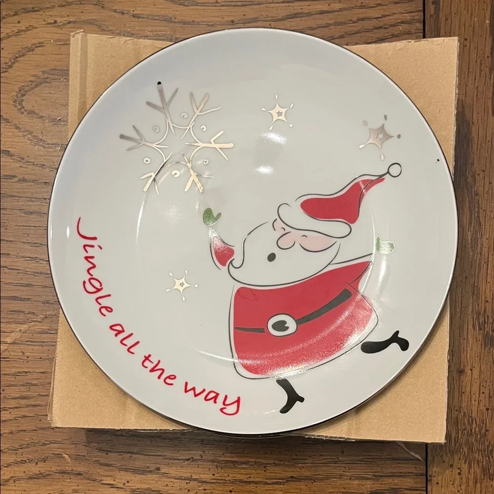 North Pole Trading‎ Co Modern Jingles Round Salad Plates - Set of 4